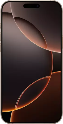 Vue de face de iPhone 16 Pro